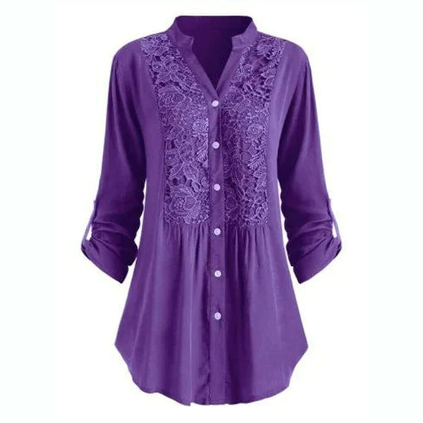 Kimberlyn | Lange Bluse mit Puffärmeln für Frauen