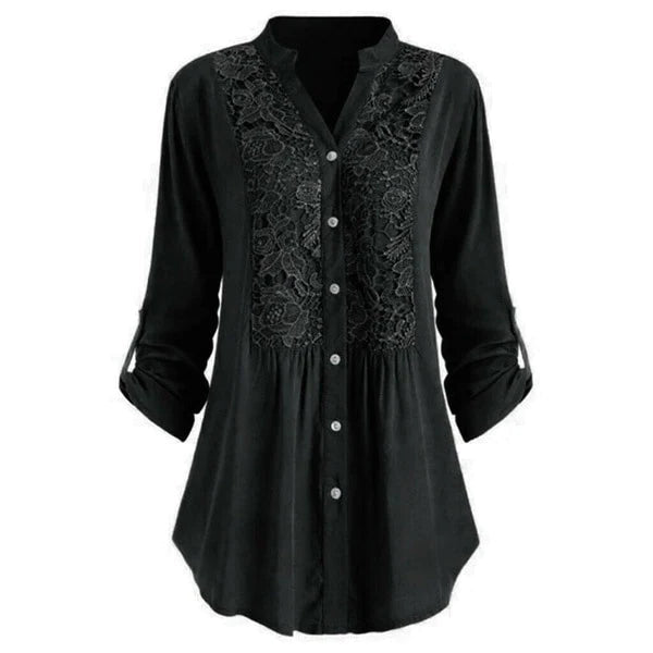 Kimberlyn | Lange Bluse mit Puffärmeln für Frauen
