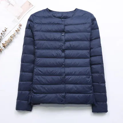 Apolline - Leichte Daunenjacke ohne Kragen Frau Herbst-Winter