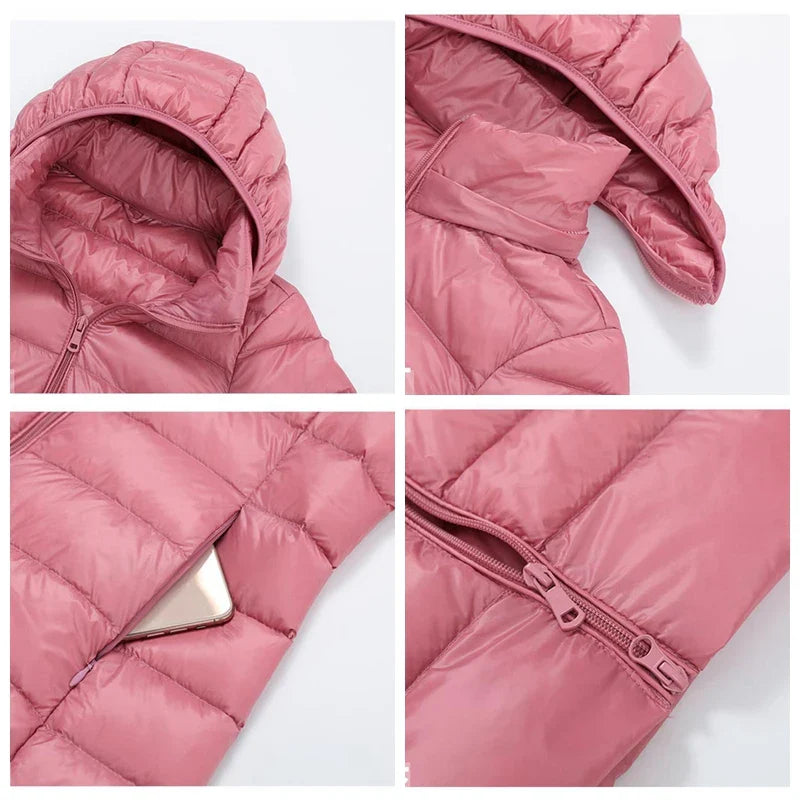 Helena – Leichte Damen-Winterjacke mit Abnehmbarer Kapuze