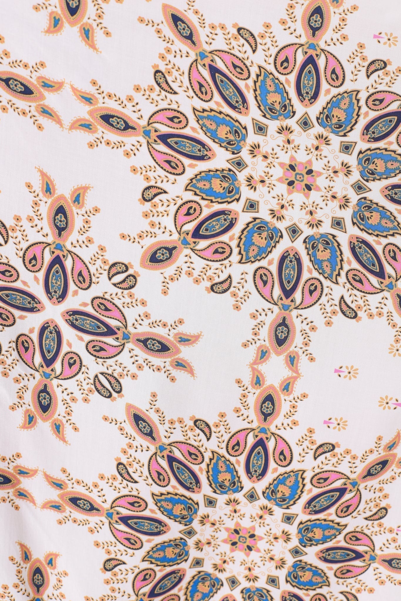 Calypso | Boho-Blusentop mit Edelsteinprint