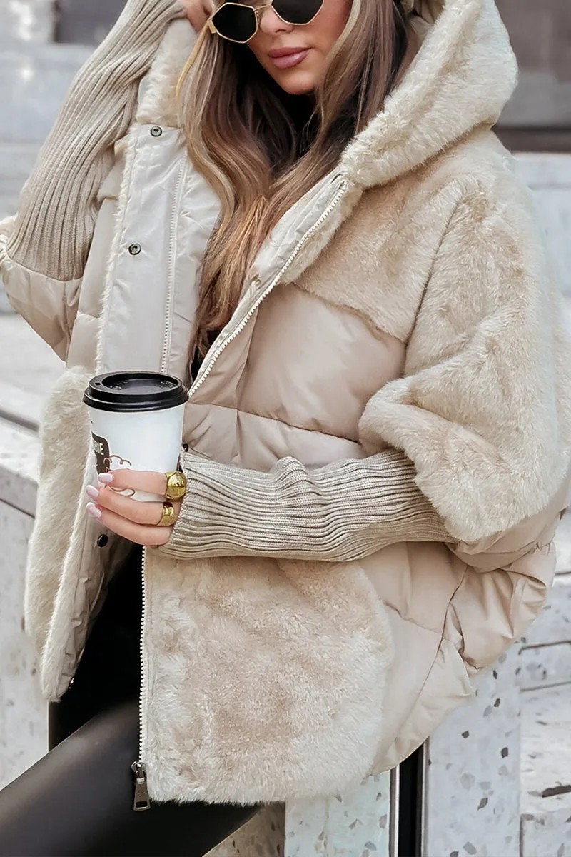 Winslet | Wintermantel mit mehrfarbigem Muster