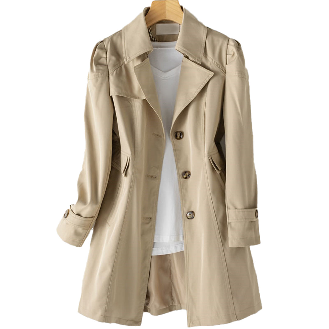 Alexa - Stilvoller und Bequemer Langer Windbreaker für Frauen