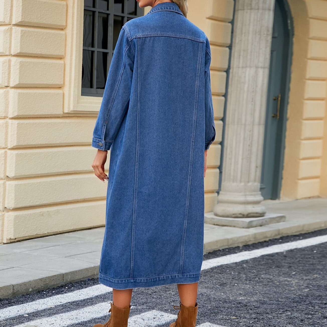 Amara - Lässiger und Modischer Herbst-Jeansmantel für Damen