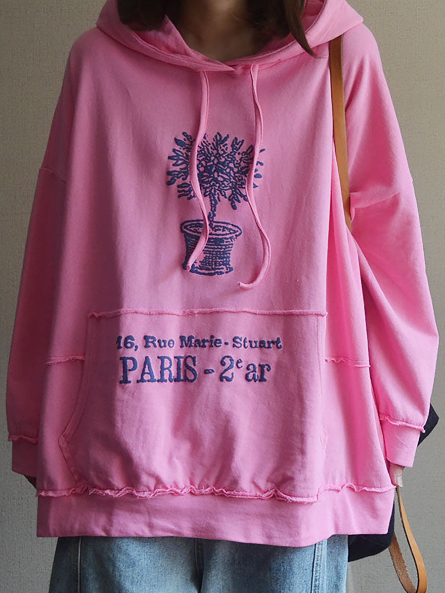 Darshana | Sweatshirt mit Kapuze aus Baumwolle für den Frühling