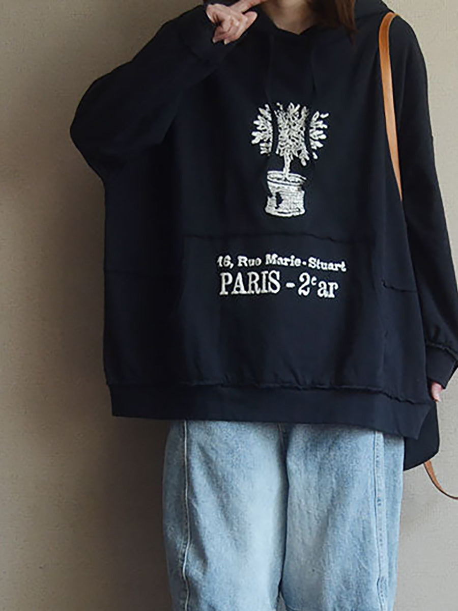 Darshana | Sweatshirt mit Kapuze aus Baumwolle für den Frühling