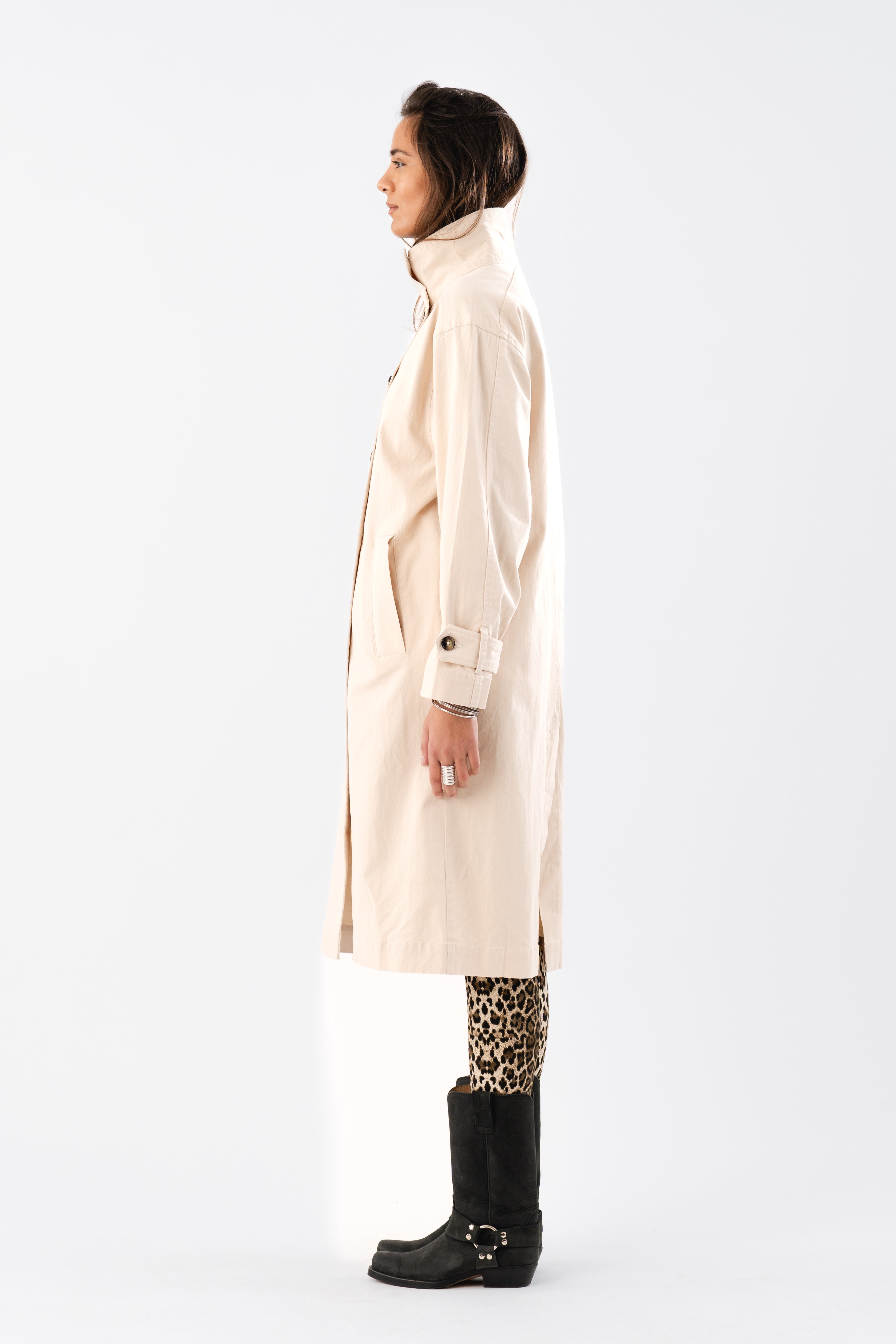 Mystelle | Leichte Übergangsjacke in Creme