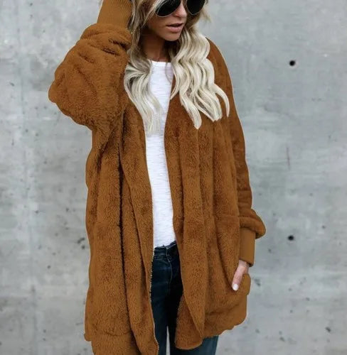 Coro- Herbst Winter Doppellagige Fleecejacke