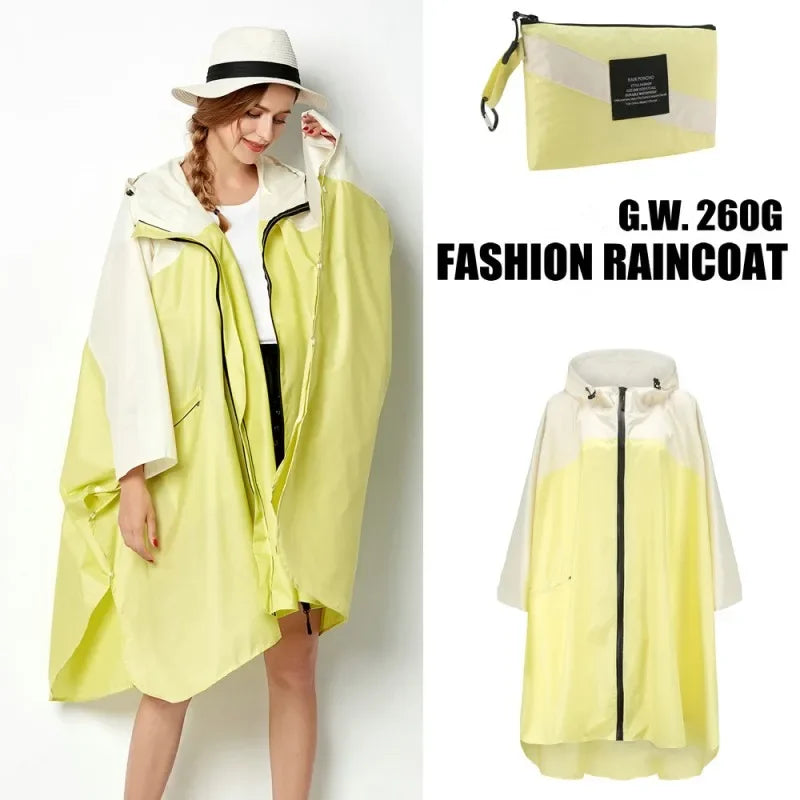 Laura - Wasserdichter Regenponcho mit Kapuze für Outdoor-Aktivitäten