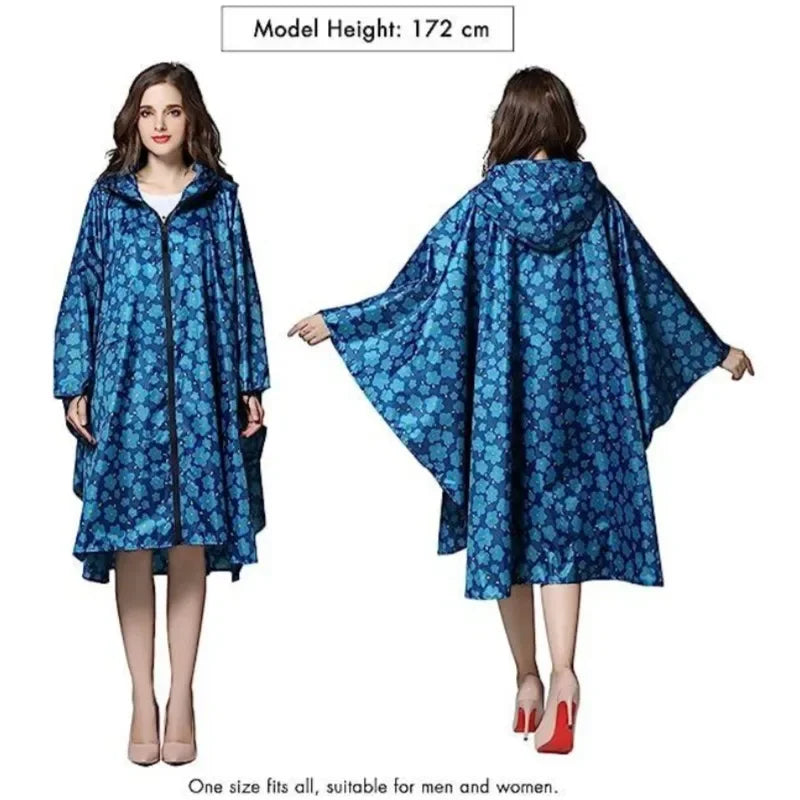 Laura - Wasserdichter Regenponcho mit Kapuze für Outdoor-Aktivitäten