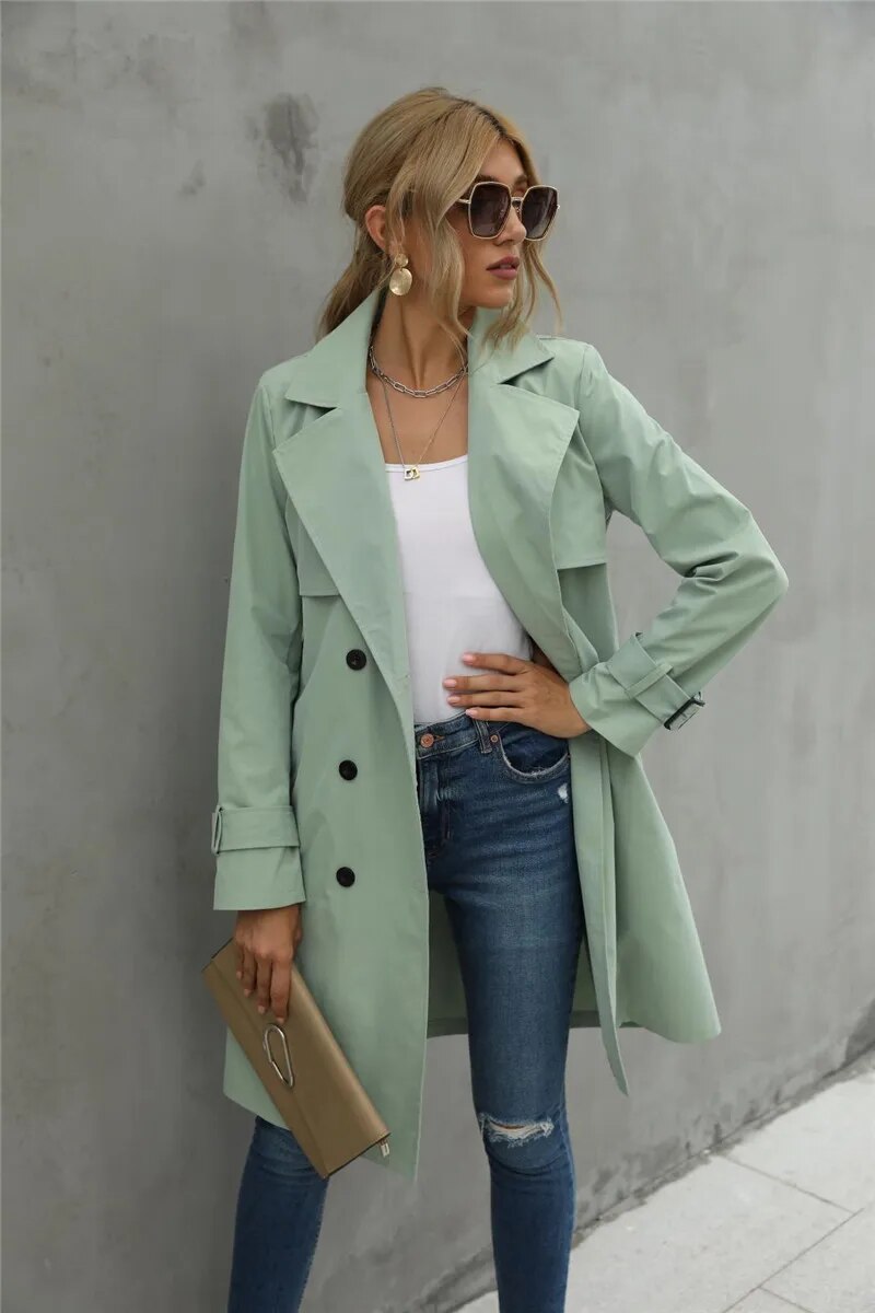 Keisha – Eleganter und Stilvoller Herbst-Trenchcoat für Damen