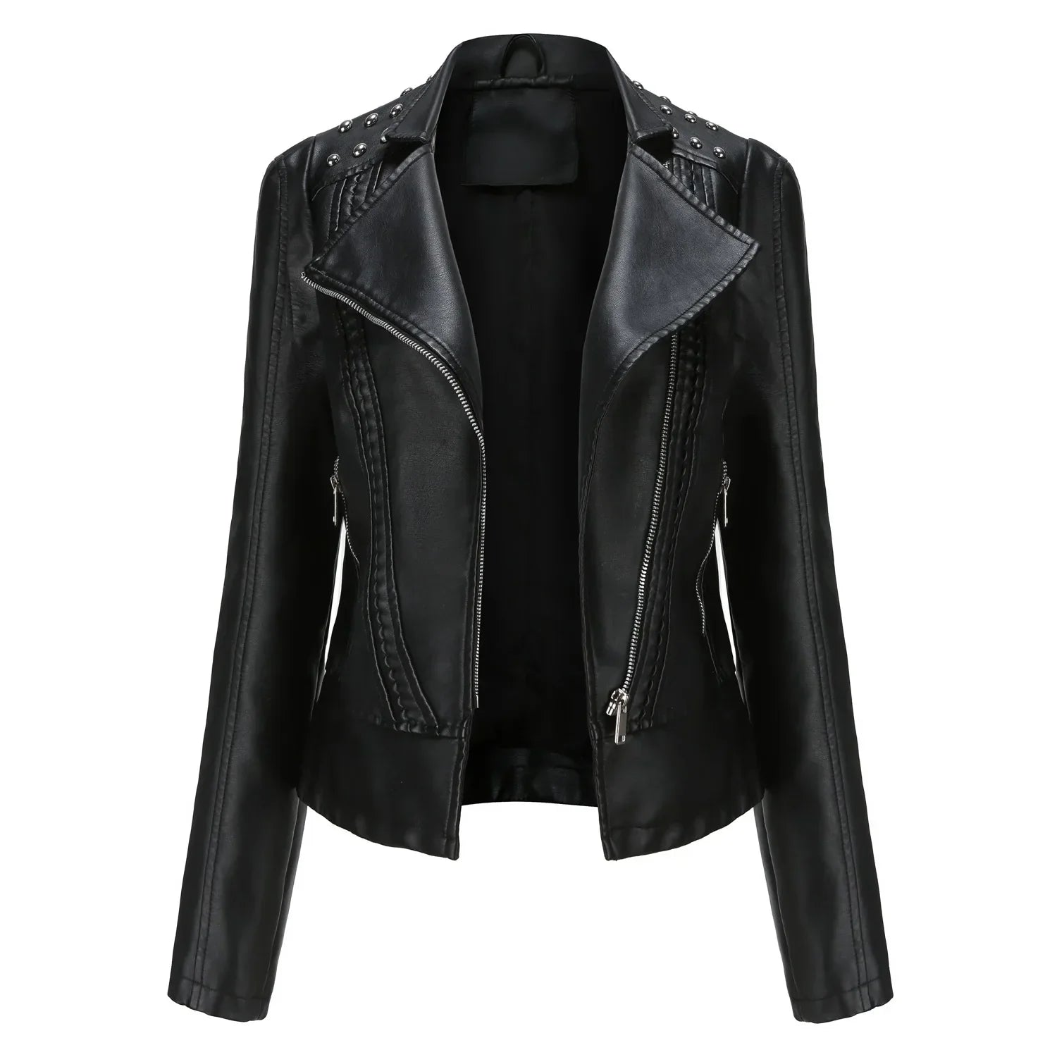 Helga - Kurze, Schlanke Lederjacke