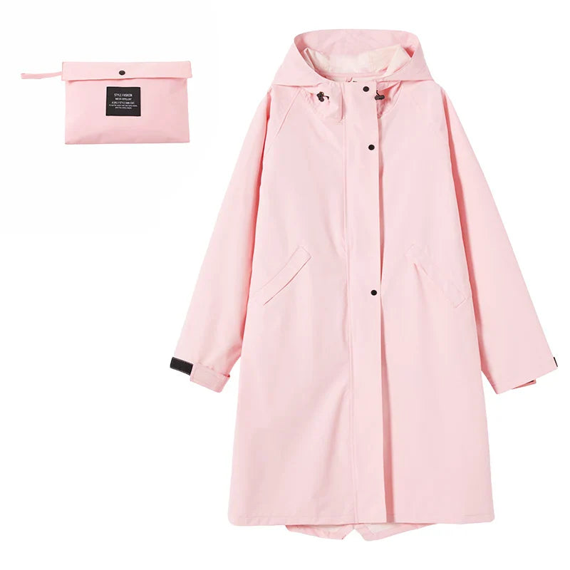 Sienna - Stylischer Langer Regenmantel Für Damen