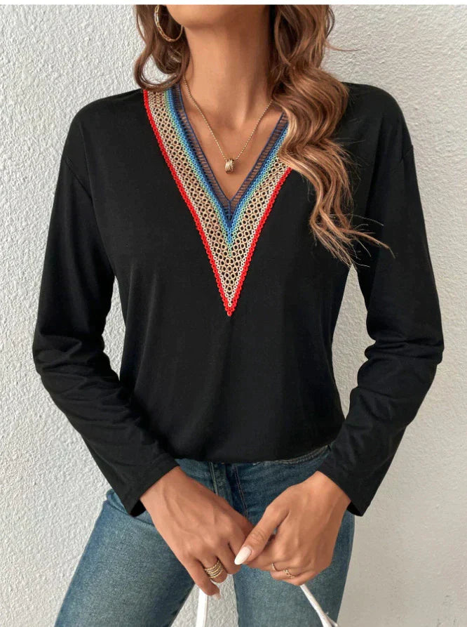Pam - Klassische und Bequeme Herbstbluse für Damen