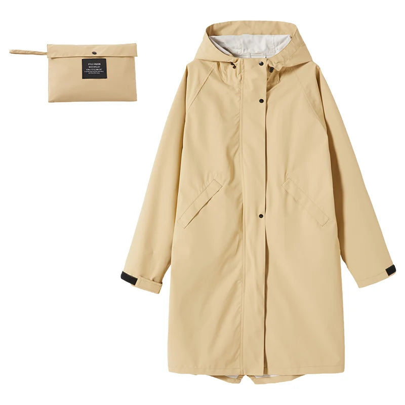 Sienna - Stylischer Langer Regenmantel Für Damen