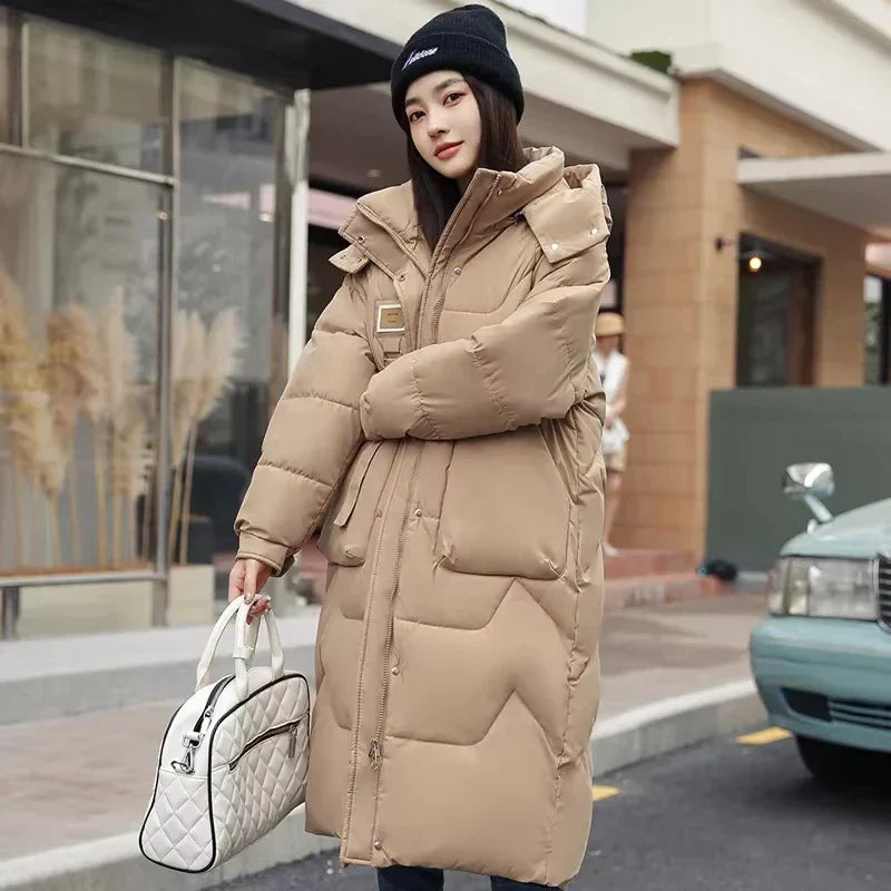 Hannah – Oversize Damen-Winterjacke mit Abnehmbarer Kapuze