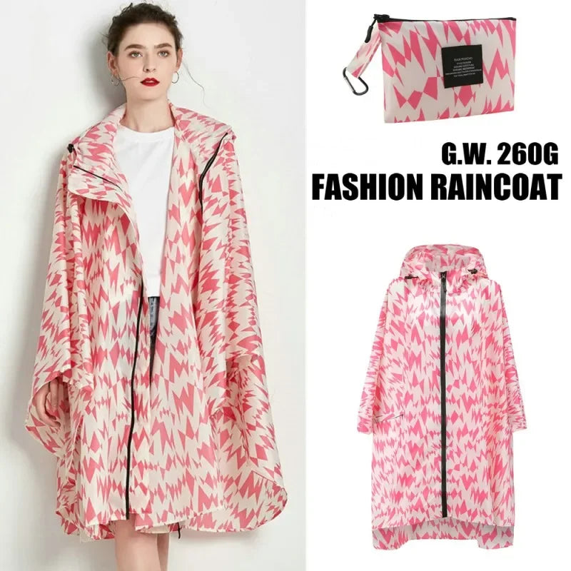 Laura - Wasserdichter Regenponcho mit Kapuze für Outdoor-Aktivitäten