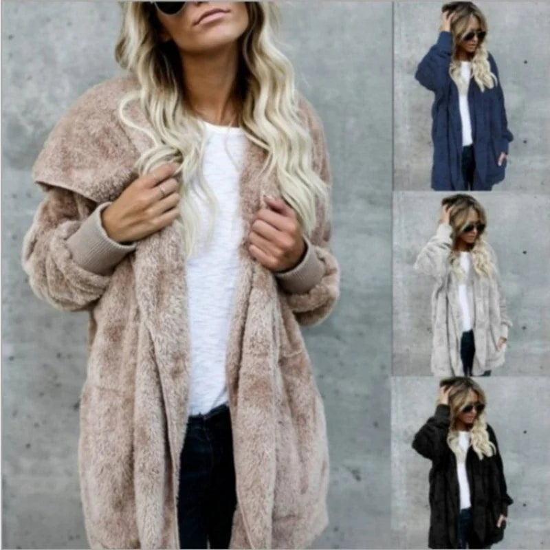 Coro- Herbst Winter Doppellagige Fleecejacke