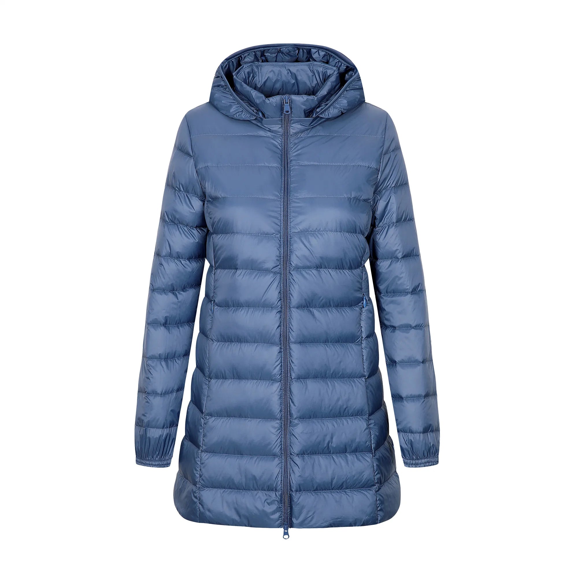 Lara – Lange Damen-Daunenjacke mit Abnehmbarer Kapuze