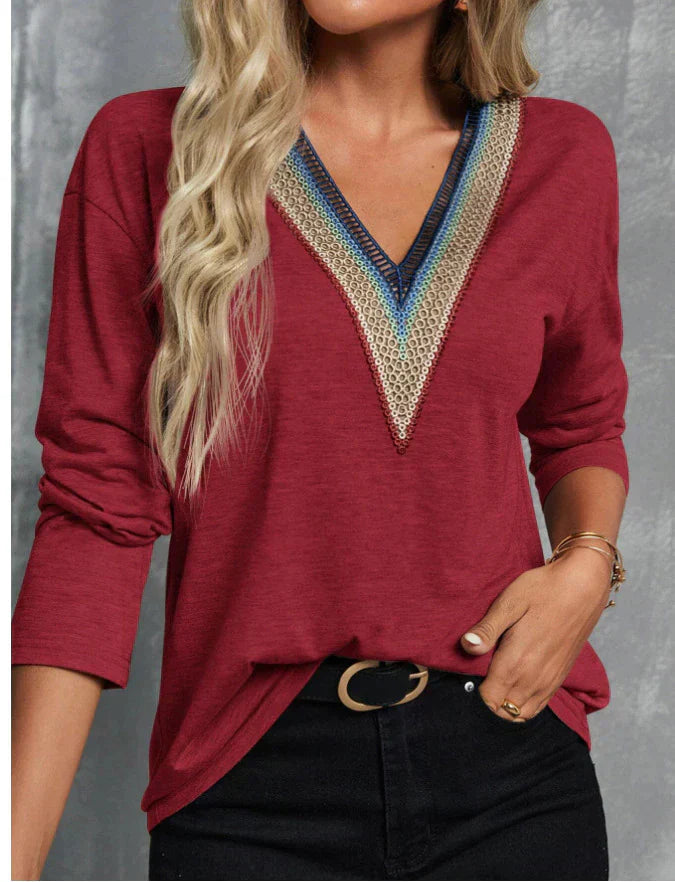 Pam - Klassische und Bequeme Herbstbluse für Damen