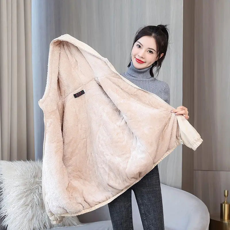Emma - Warme mit Fleece Gefütterte Jacke für Frauen