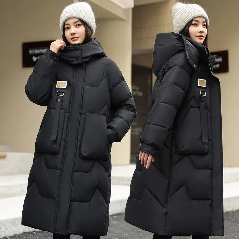 Hannah – Oversize Damen-Winterjacke mit Abnehmbarer Kapuze
