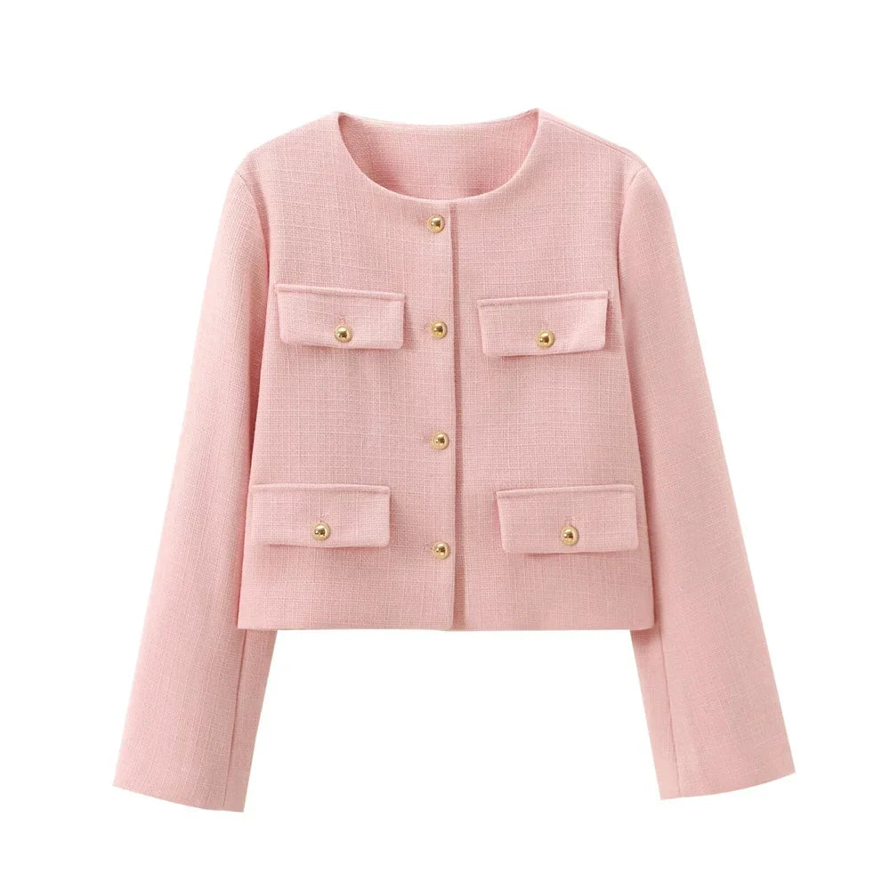 Aire - Kurzer Blazer Mit Rundhalsausschnitt Für Damen