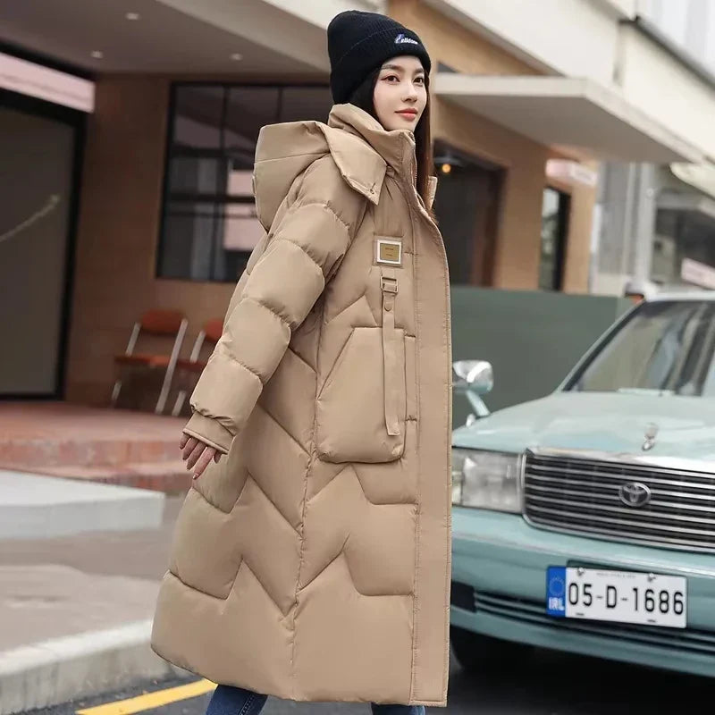 Hannah – Oversize Damen-Winterjacke mit Abnehmbarer Kapuze