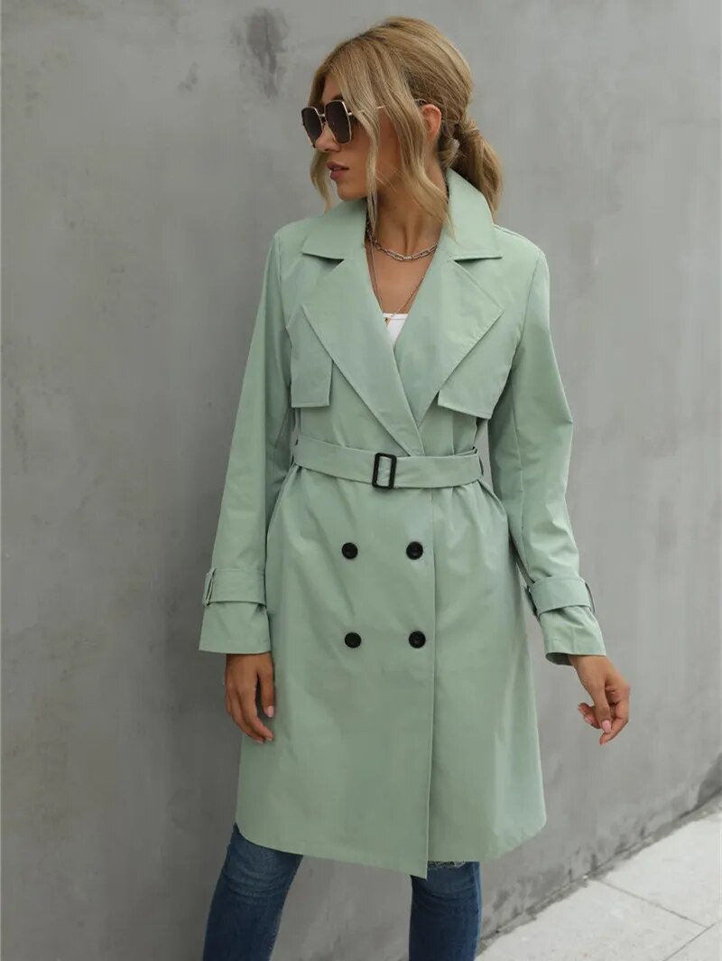 Keisha – Eleganter und Stilvoller Herbst-Trenchcoat für Damen