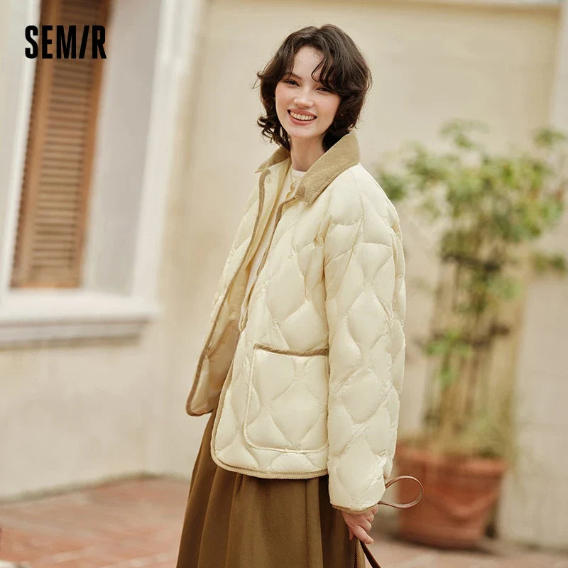Capucine - Mantel Daunenjacke Vintage Frau Winter