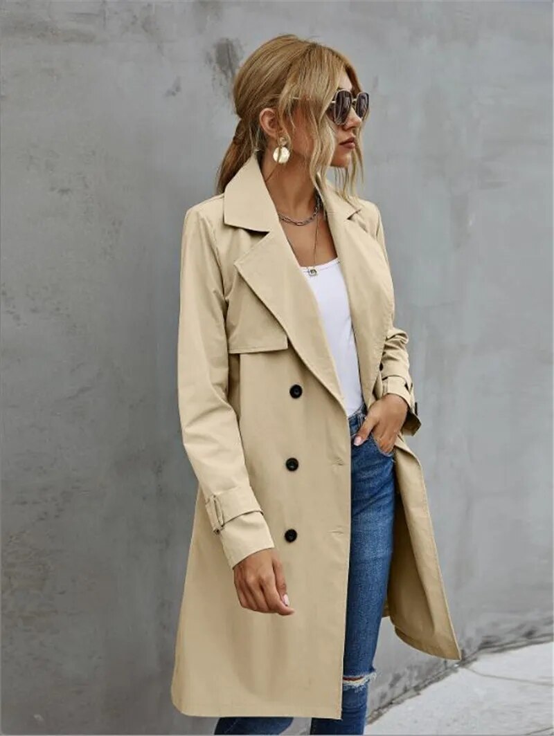 Keisha – Eleganter und Stilvoller Herbst-Trenchcoat für Damen