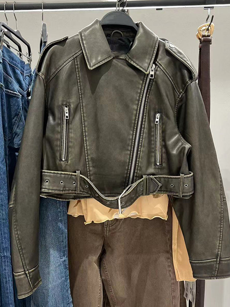 Clarisse - Vintage Lederjacke für Damen