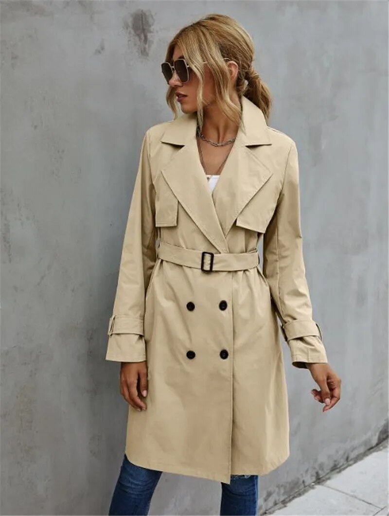 Keisha – Eleganter und Stilvoller Herbst-Trenchcoat für Damen