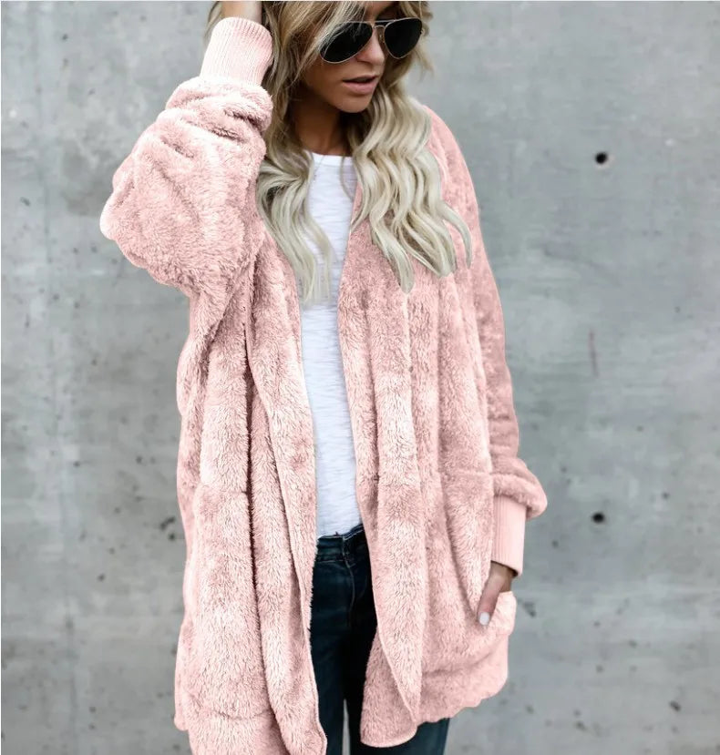 Coro- Herbst Winter Doppellagige Fleecejacke