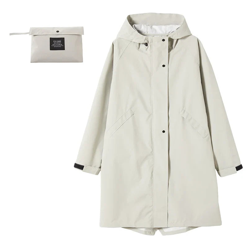 Sienna - Stylischer Langer Regenmantel Für Damen