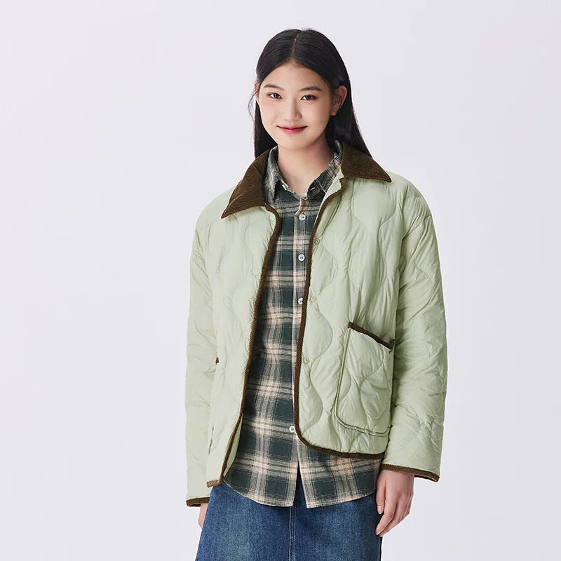 Capucine - Mantel Daunenjacke Vintage Frau Winter