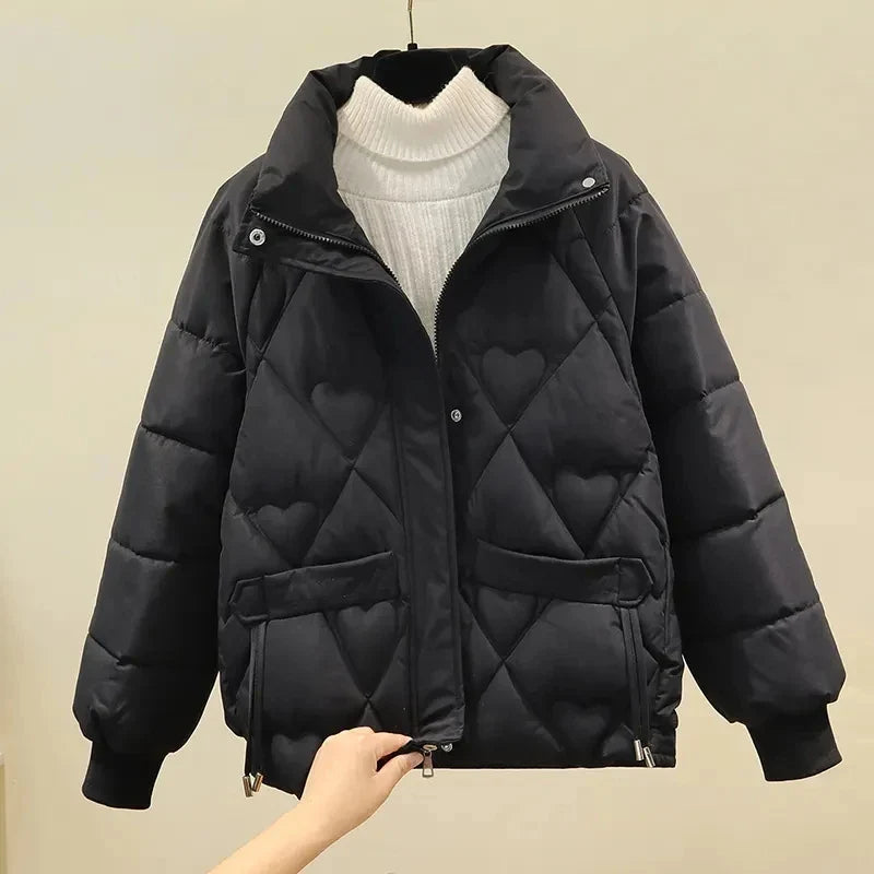 Novie– Warmer, Kurzer Steppmantel für Damen