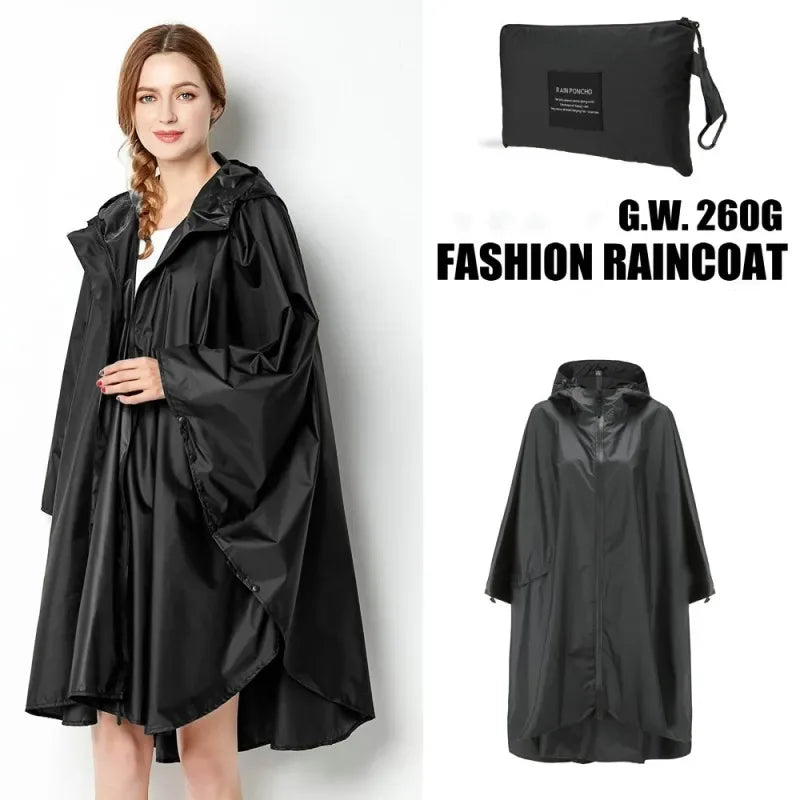 Laura - Wasserdichter Regenponcho mit Kapuze für Outdoor-Aktivitäten