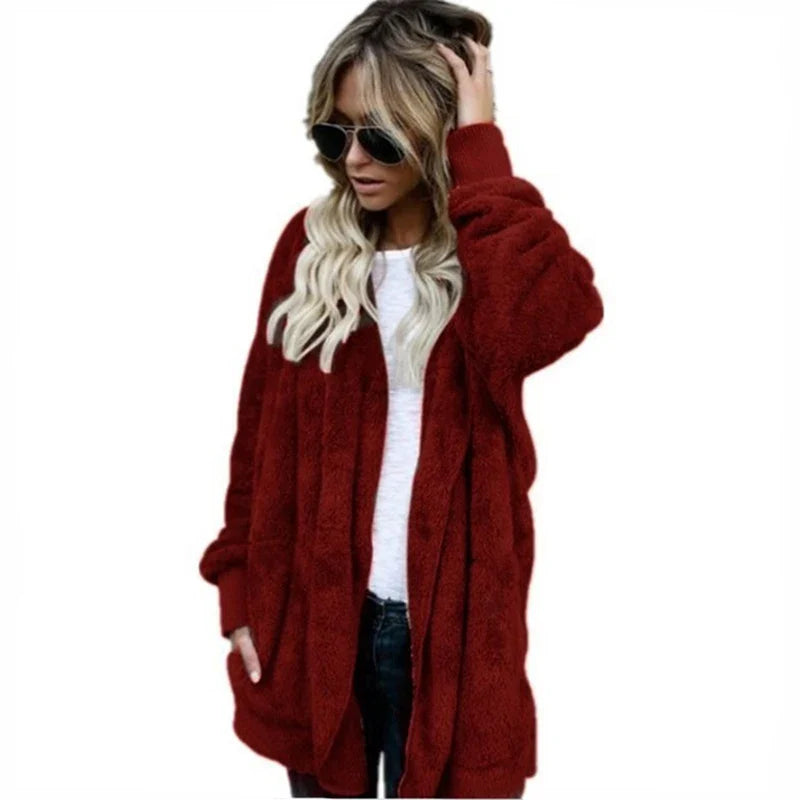 Coro- Herbst Winter Doppellagige Fleecejacke