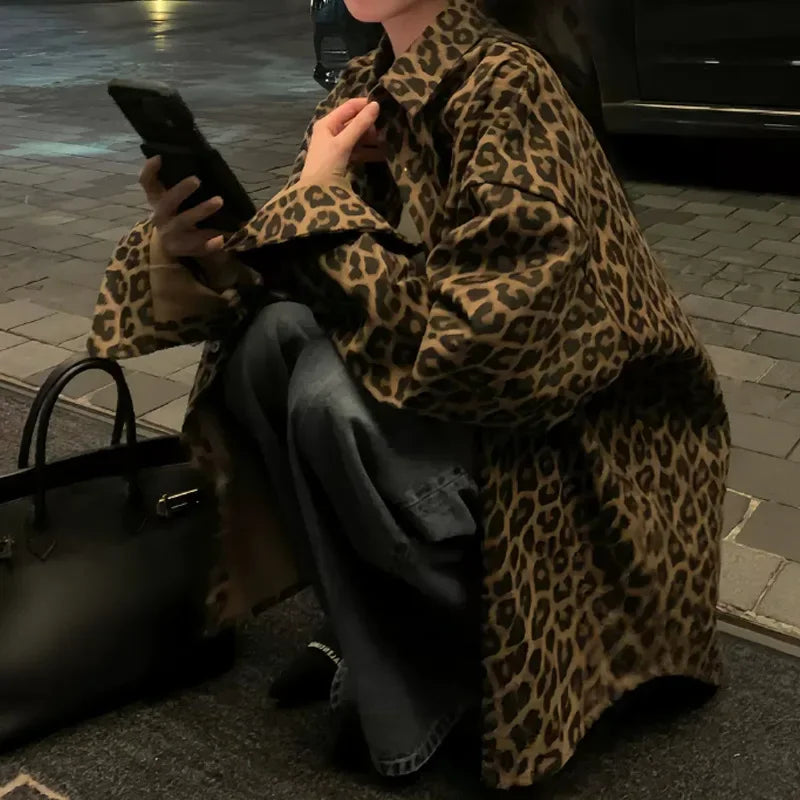 Laura - Vintage-Jacke mit Leopardenmuster