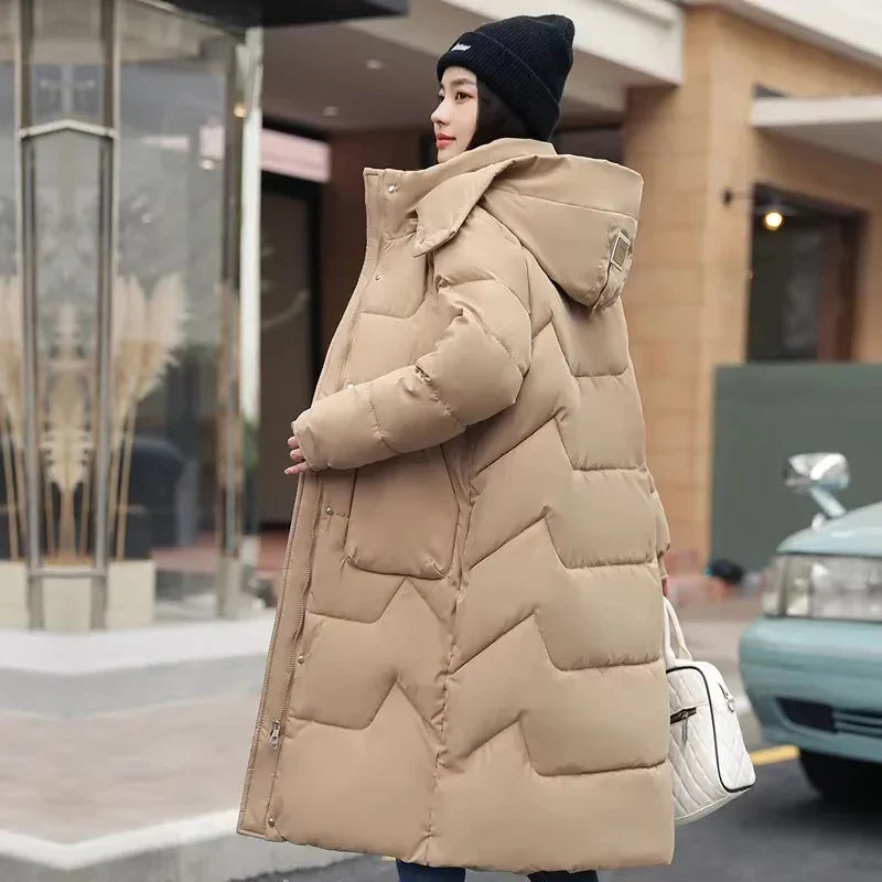 Hannah – Oversize Damen-Winterjacke mit Abnehmbarer Kapuze