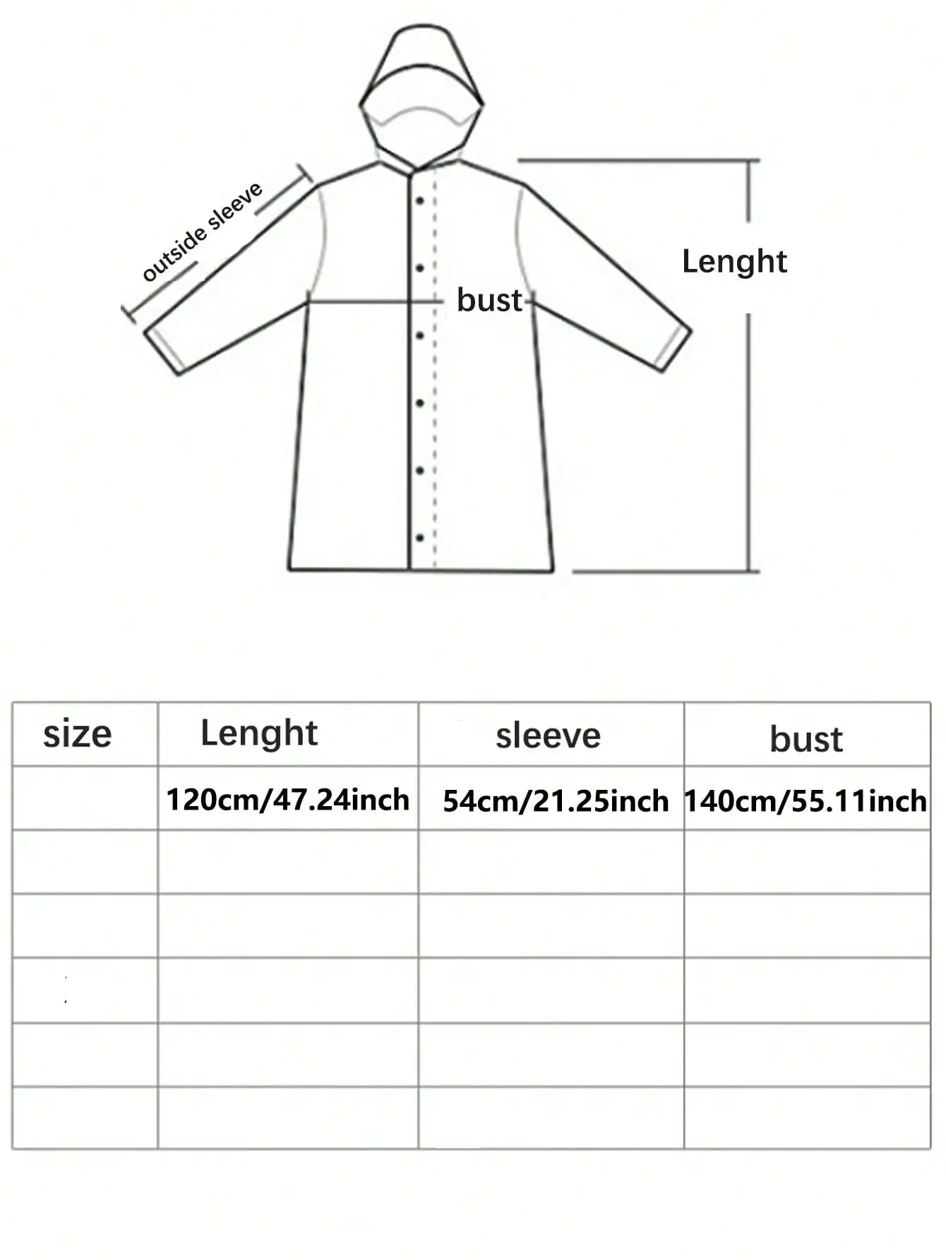 Bruno - Leichter Einteiliger Regenponcho für Damen und Herren