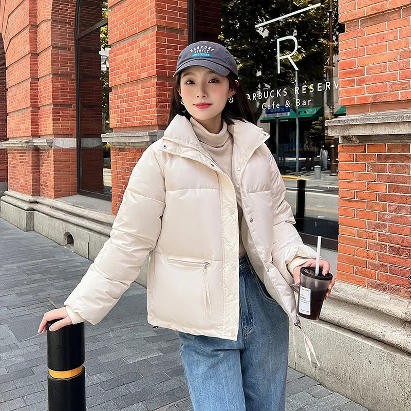 Emma – Kurze Damen-Winterjacke mit Reißverschluss