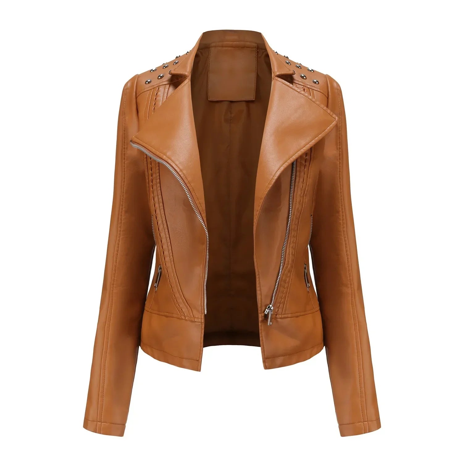 Helga - Kurze, Schlanke Lederjacke