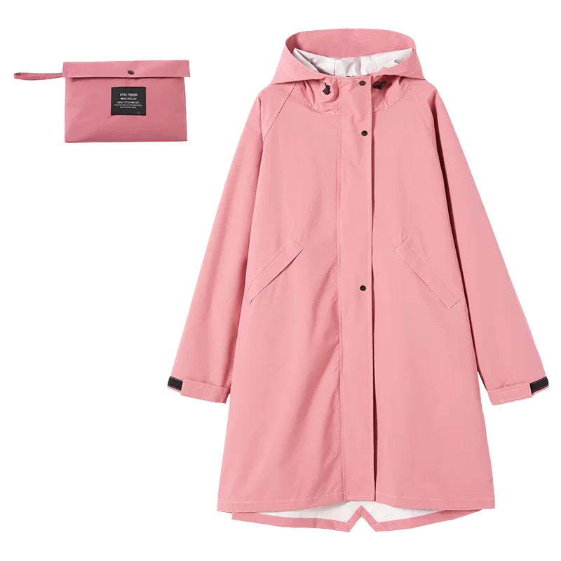 Sienna - Stylischer Langer Regenmantel Für Damen