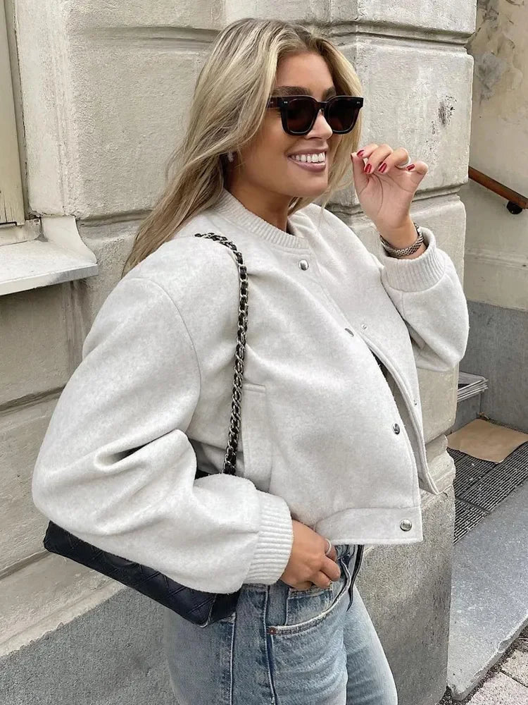Sophie – Kurze Wolljacke für Damen, Vintage-Stil