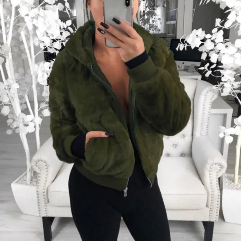 Ruby - Flauschiger Fleece-Bomber