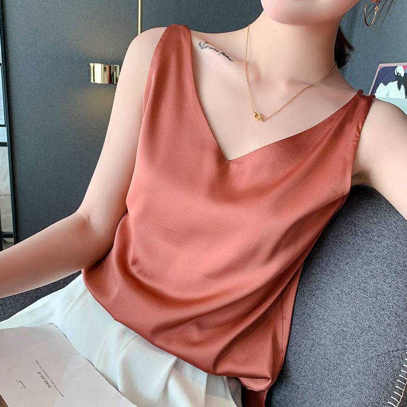 V-Ausschnitt Top für Damen