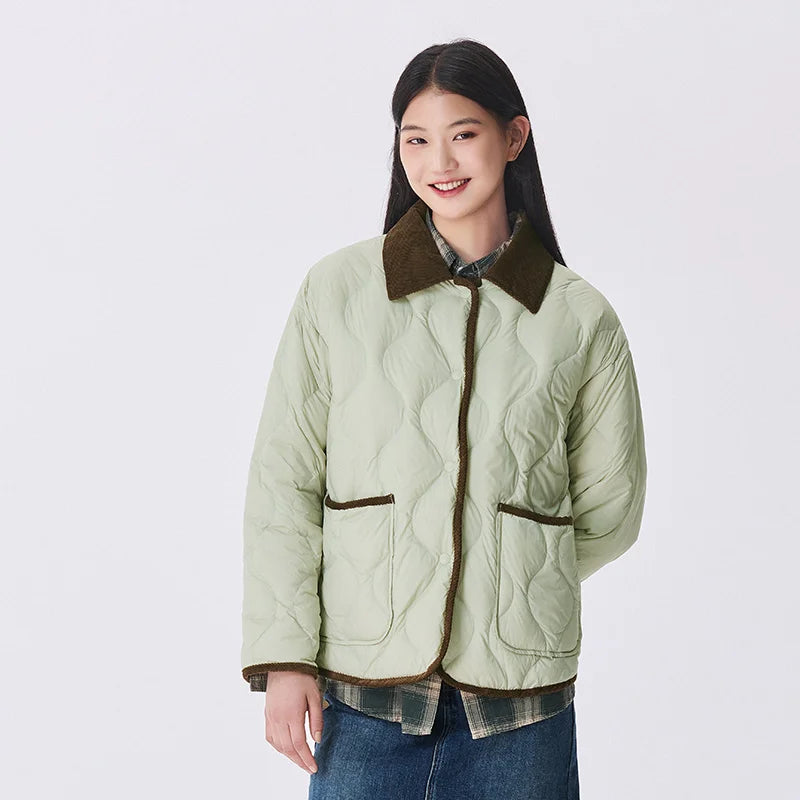 Capucine - Mantel Daunenjacke Vintage Frau Winter
