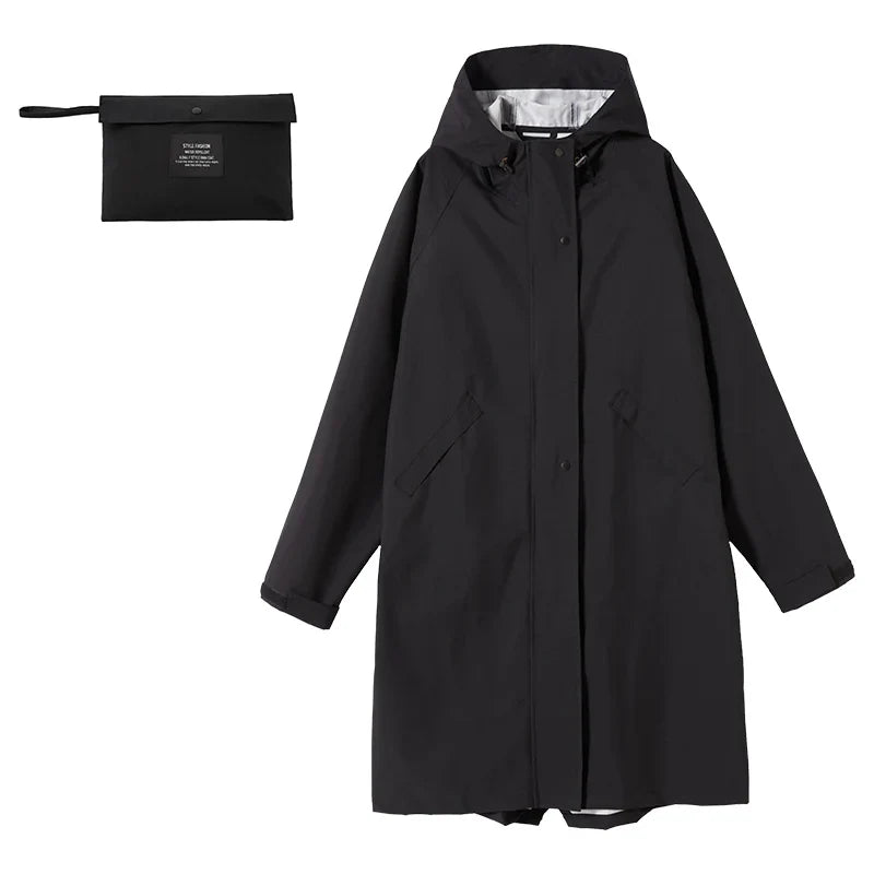 Sienna - Stylischer Langer Regenmantel Für Damen